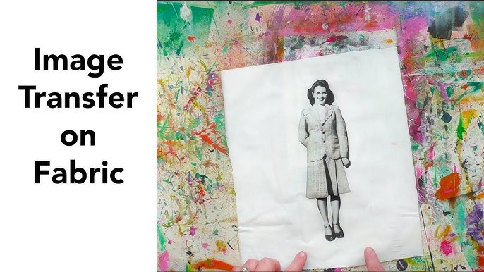 Modge Podge photo transfer on silk fabric – Karima Rebecca Powell Artist