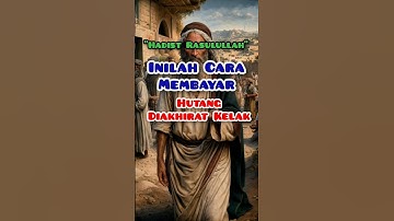 Inilah Cara Membayar Hutang Diakhirat Kelak. #feedshorts #alquran #hadist #islam