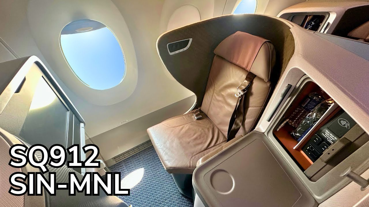 SQ912 Singapore Airlines A350 Business Class to Manila August 2025 Review