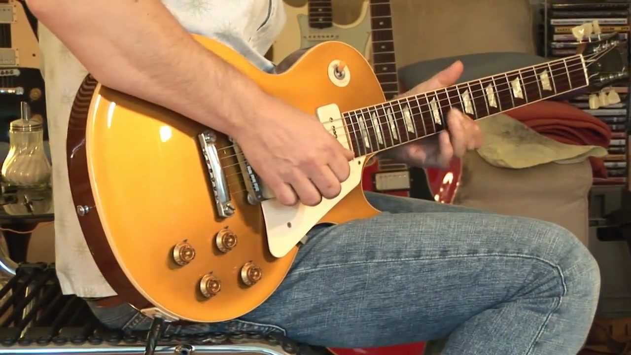 1993 Gibson Les Paul '56 Reissue Custom Shop, Goldtop Part2 - YouTube