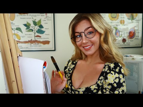 ASMR FLIRTY ART TEACHER | Lesson 1, Watercolour Painting