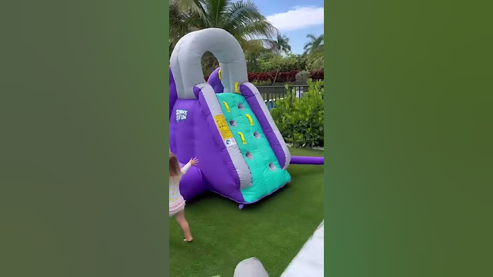 Surprising our toddler with a massive water slide!!