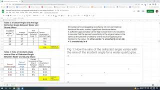 Details How to propagate uncertainty on Google Sheets for non- symmetrical functions like sine. Guide