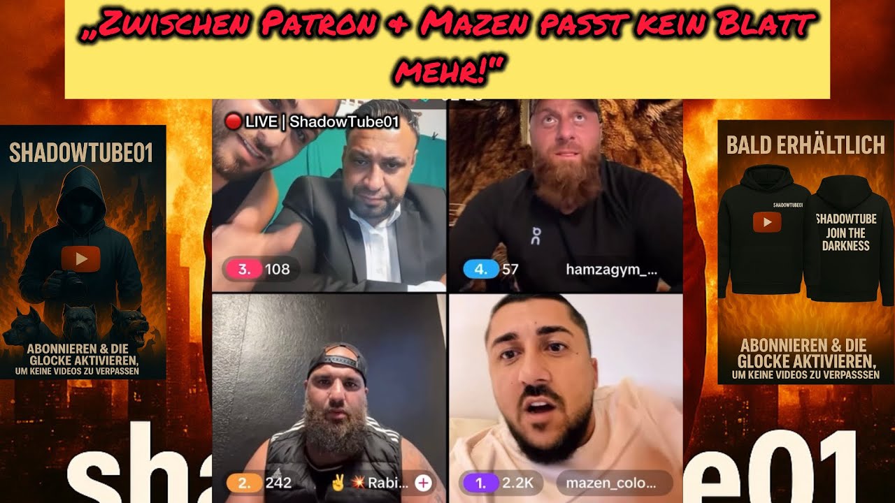🔥 Ahmad Patron vs. Mazen – Eskalation LIVE! | Kürt Ibo & Hamza Gym schalten sich ein