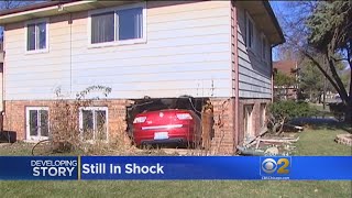 Woman Hospitalized After Crashing Car Into Carol Stream Home