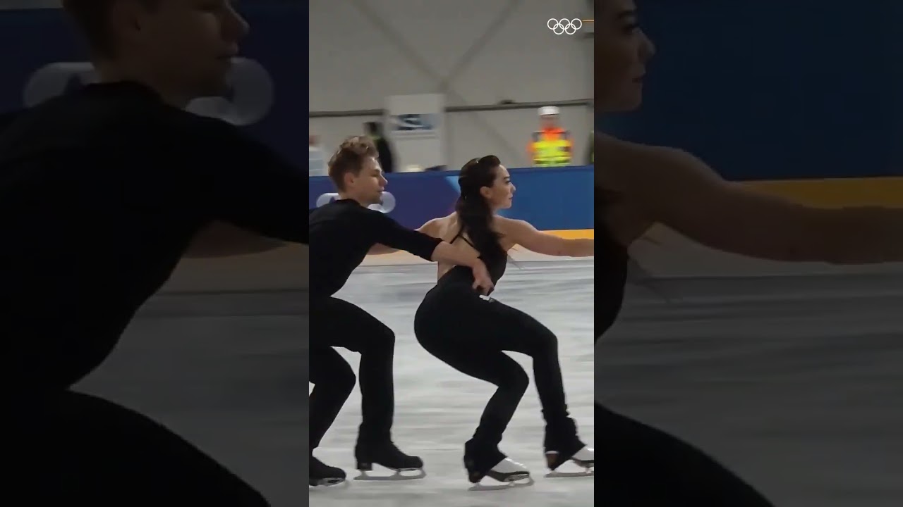 Heating up the ice for Lithuania 🇱🇹 #MilanFigureSkating