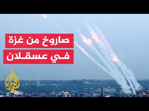 شاهد| كاميرا مراقبة توثق لحظة سقوط صاروخ من غزة في ساحة منزل بعسقلان