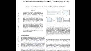 L2M: Mutual Information Scaling Law for Long-Context Language Modeling