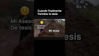 Cuando finalmente termino la tesis #shorts  #shortsfeed #shortsviral