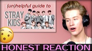 HONEST REACTION to an (un)helpful guide to stray kids! (스트레이 키즈)