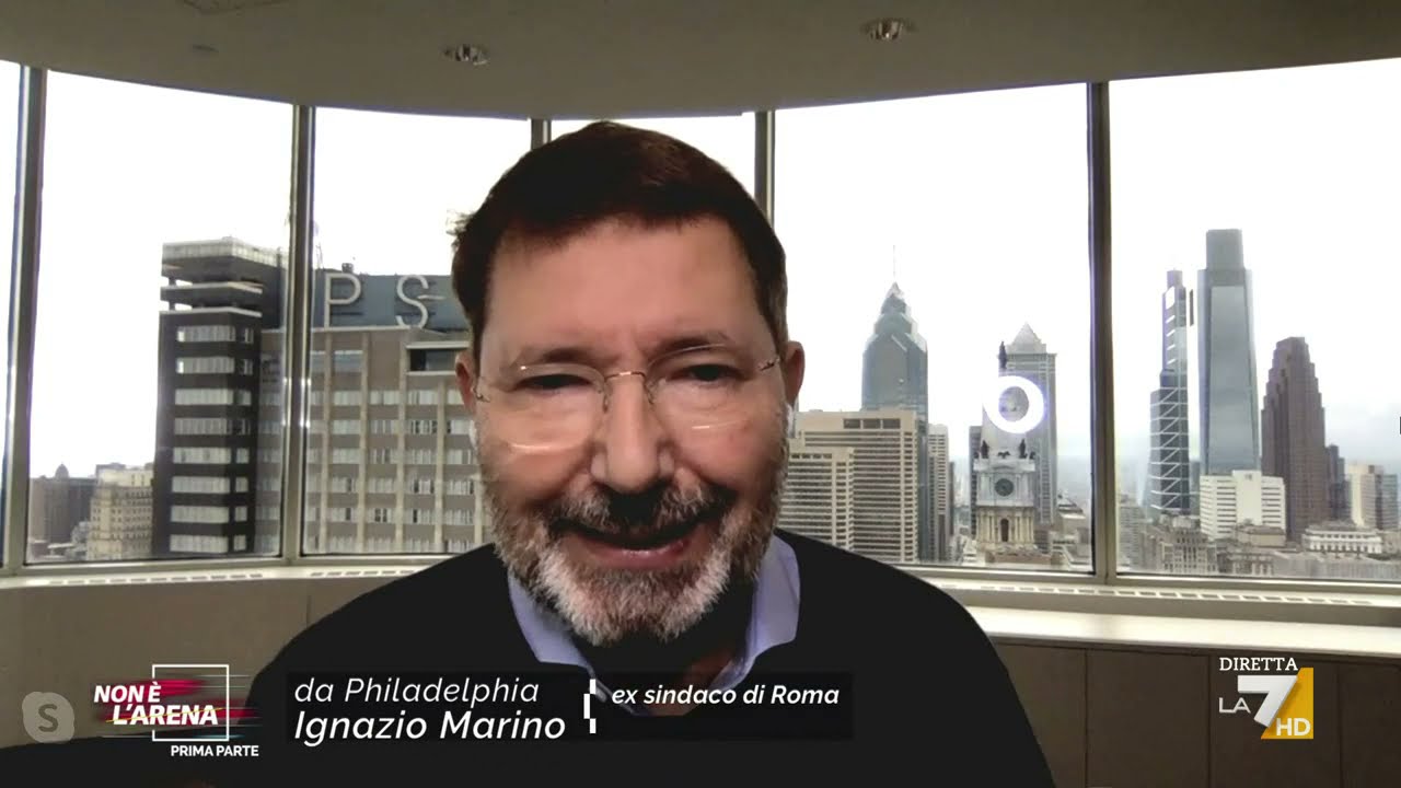 PD, Ignazio Marino, a Non è l'Arena: 'Vi racconto come funzionano le cose, il sistema va ...