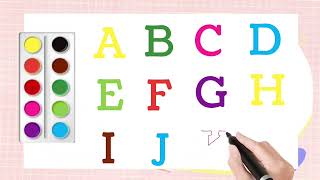 A for Apple B for Ball C for Cat D for Dog| Alphabets A to Z with colours| ABCSongs 20230703 02