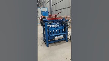 4-35B semi-automatic cement block forming machine with hopper#brickmakingmachine #blockmachine