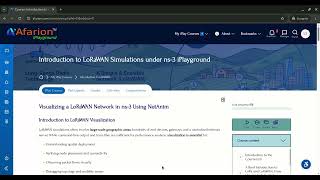 LoRaWAN NetAnimVisualization