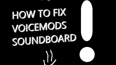 HOW TO FIX VOICEMOD SOUNDBOARD AND VOICE CHANGERS NOT WORKING *SIMPLE*