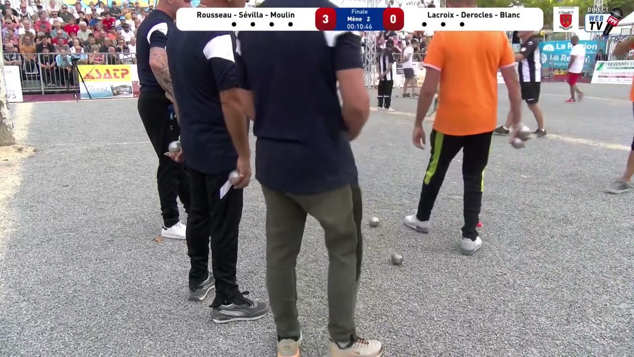 Miniature : PPF Tour 2023 Ruoms Finale Equipe LACROIX contre équipe ROUSSEAUX