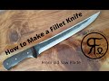 How to Make a Fillet Knife from Old Rusty Saw Blade