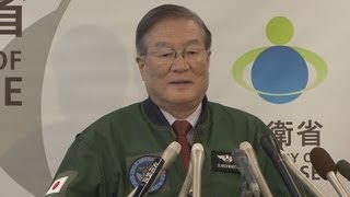 報道と状況変わった　ミサイル発射で防衛相