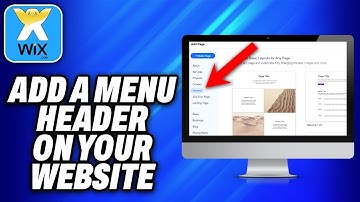 How To Add A Menu Header On Your Wix Website (2025) - Easy Fix