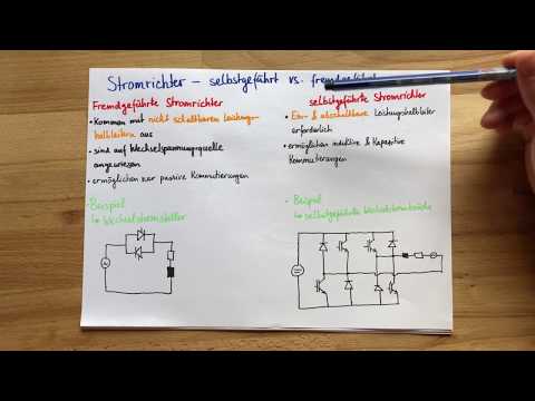 selbstgeführte vs. fremdgeführte Stromrichter | Elektrotechnik