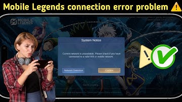 (New Updated)How To Fix mobile legends Current network is unavailable problem 2025
