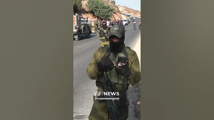 Palestinians protest new settlement road in the West Bank