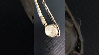 Reloj Pulsera 50s Dorado Lady Elgin 23 Cuerda Usado Antiguo