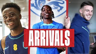 Saka Pranks SGP AGAIN!, Eze Joins Squad & European Champion Rice Returns!   | Arrivals | England