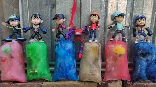 BoBoiBoy Dalam Es Batu Warna Warni, Yaya, Gopal, Feng, Adudu