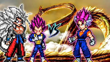 Xeno Goku V2 OP (all form) (New) & Vegeta DBS OP VS Vegito UEI OP in Jump Force Mugen