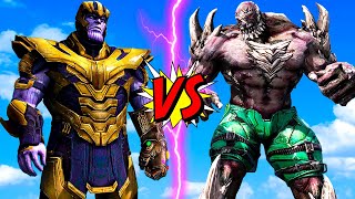 THANOS VS DOOMSDAY - EPIC BATTLE OF SUPERHEROES MARVEL VS DC