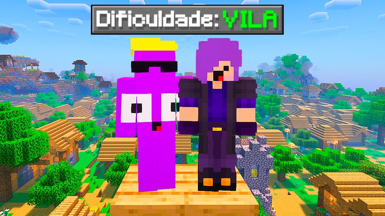 MINECRAFT MAS O MUNDO INTEIRO É UMA VILA!!!