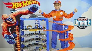 Хот Вилс СУПЕР ГАРАЖ ГИГАНТ с Гориллой и Hot Wheels Машинки для детей - Играем с Даником Хот Вилс СУПЕР ГАРАЖ ГИГАНТ с Гориллой и Hot Wheels Машинки для детей - Играем с Даником