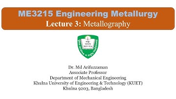 ME 3215 L3 Metallography