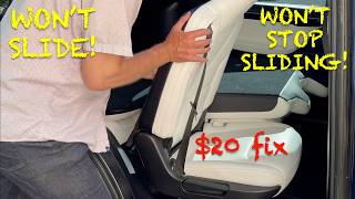 How To Fix Tesla Model X Passenger-Side Bench Seat Easy Entry Sliders