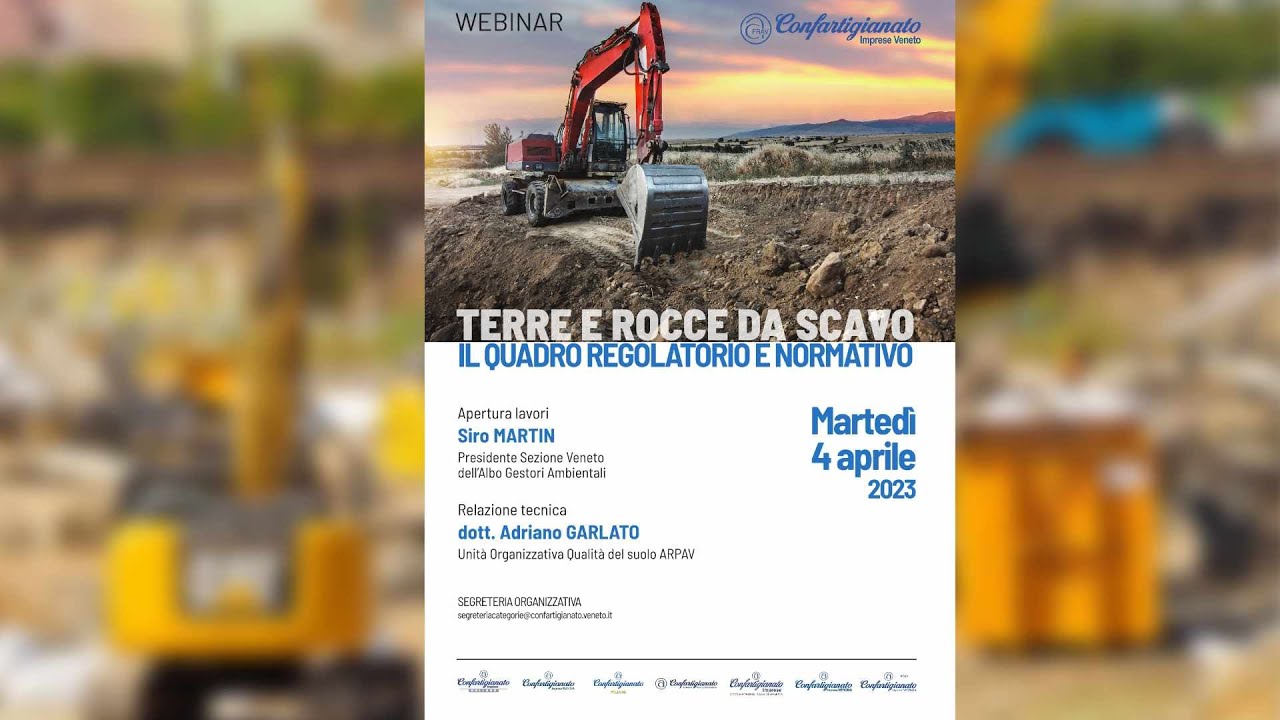 Terre e rocce da scavo - il quadro regolatorio e normativo.