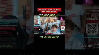 ZBIÓRKA ŁATWOGANGA PRZEKROCZYŁA 20 MLN ZŁ!! #latwogang #blowek #zbiórka #diss #pieniądze