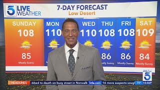 Triple-digit temps heading to Southern California