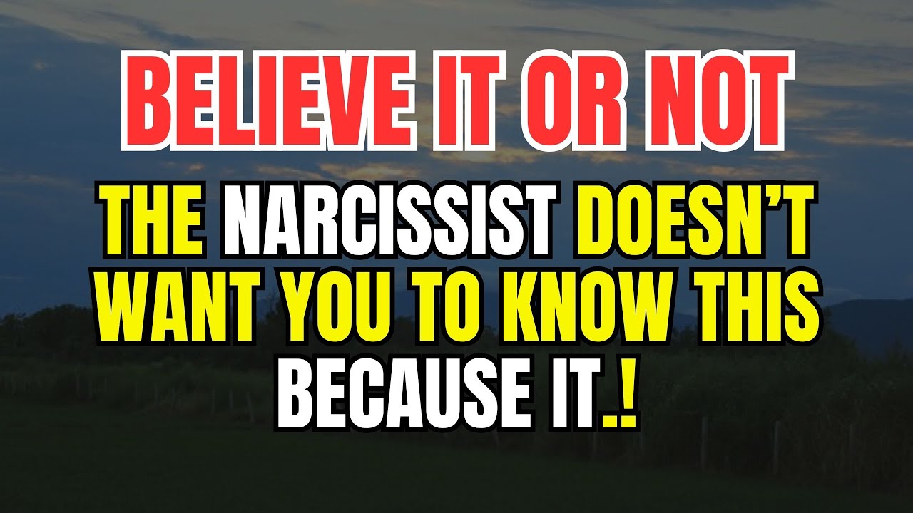 🔴The Narcissist Doesn’t Want YOU To Know THIS – Because It - YouTube
