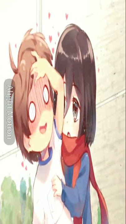 Alight Motion || Eren Yeager X Mikasa Ackerman || Dj dusk till dawn slow ||#yeager #ackerman #shorts