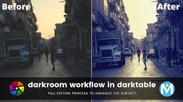 How to edit a photo in darktable enhancing the subject - the darkroom workflow