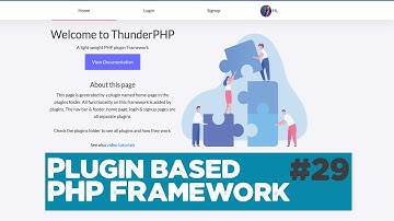 Plugin based PHP MVC Framework from scratch #29 | File uploader | Quick programming tutorial