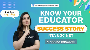 Ask Me Anything | Niharika Bhagtani | NTA UGC NET | Unacademy live