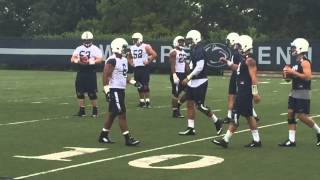 Penn State QB, RB, and OL Drills at Lions' First Practice