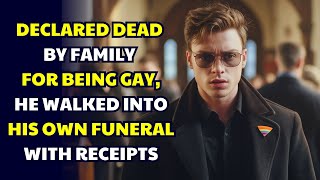 DECLARED DEAD BY FAMILY FOR BEING GAY — HE WALKED INTO HIS OWN FUNERAL WITH RECEIPTS