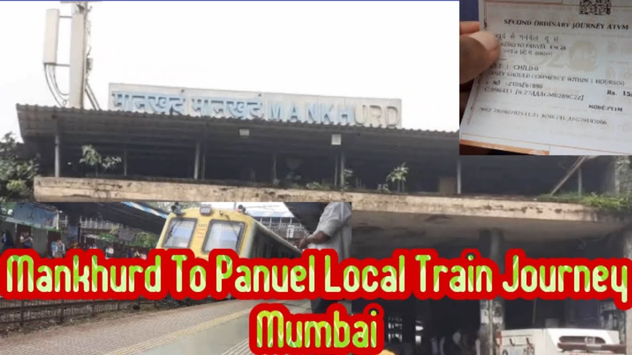 Mankhurd To Panvel Local Train Journey Mumbai