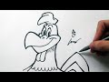 Como Desenhar o Frangolino [Looney Tunes] - (How to Draw Foghorn Leghorn) - SLAY DESENHOS #297