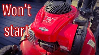 Fix Craftsman M100 Mower that Wont start