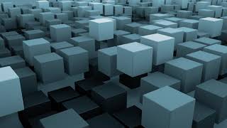 Fond Animé Cubes Bleu 4K screenshot 1