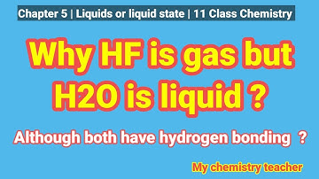 Why HF is gas but H2O is liquid ? why H2O is liquid but HF is a gas